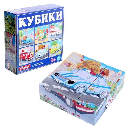 Кубики в картинках, 9 шт.