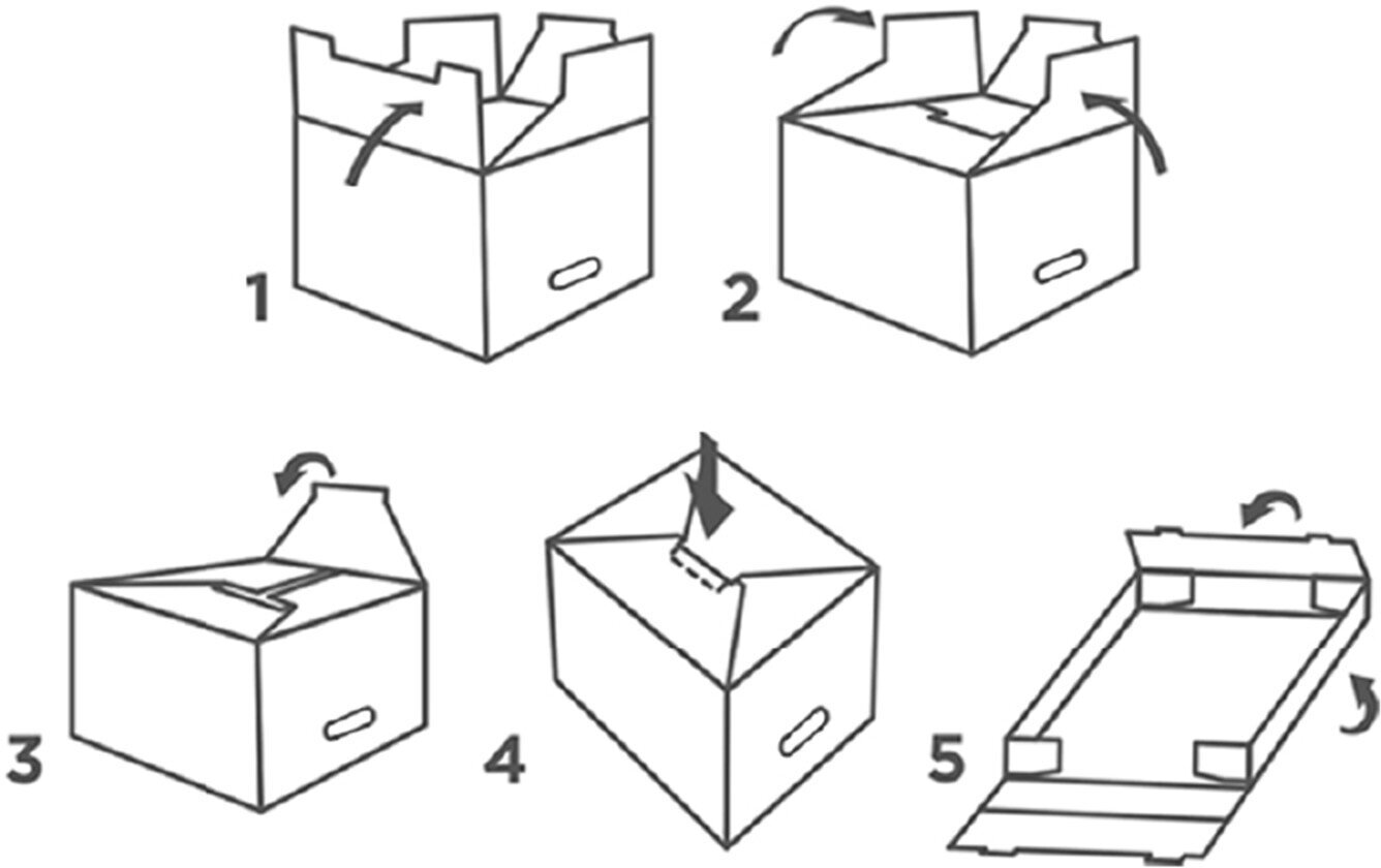 Коробка для хранения вещей с крышкой картонная, набор 8 шт., красный - фотография № 10