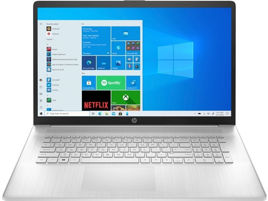 HP 17.3" Ноутбук HP Laptop 17-cn0056ur (1920x1080, Intel Core i5 2.4 ГГц, RAM 8 ГБ, SSD 512 ГБ, GeForce MX350, Win 10 Home), 470L2EA