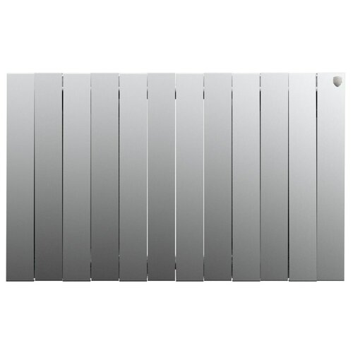 Биметаллический радиатор отопления Royal Thermo PianoForte 500 12 секций Silver Satin