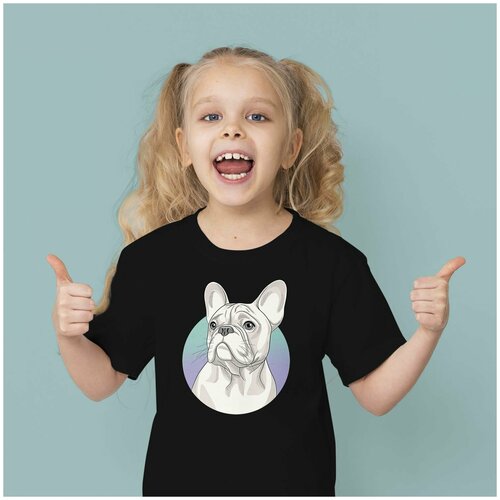 фото Футболка bullmania/футболка женская с французским бульдогом/футболка/футболка с бульдогом/бульдог/собака