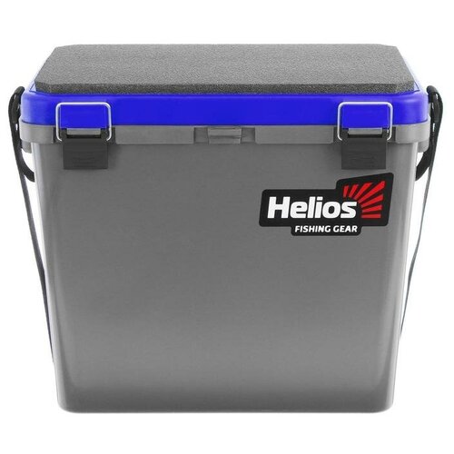 фото Ящик рыболовный зимний односекционный серый/синий (hs-ib-19-gb-1) helios