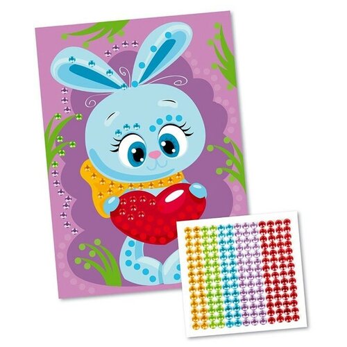 фото Набор для творчества. рисунок из страз "зайкина сердце" десятое королевство