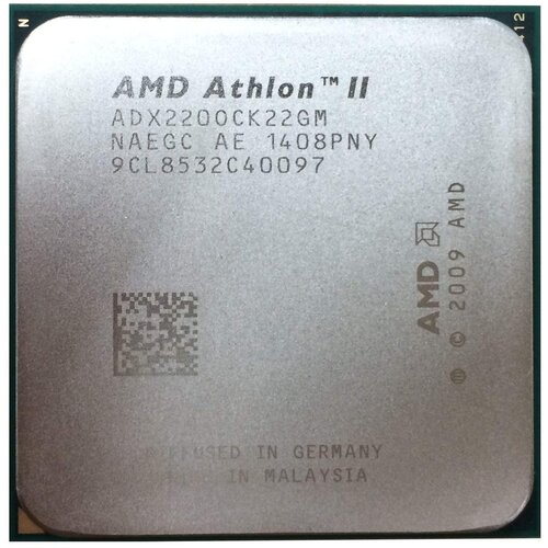 Процессор AMD Athlon II X2 220 AM3, 2 x 2800 МГц, OEM процессор amd phenom ii x6 thuban 1035t am3 6 x 2600 мгц oem