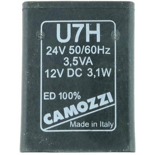 Соленоид электромагнитный универсальный, Катушка соленоида AC 24В, 3,5VA, U7H, Camozzi