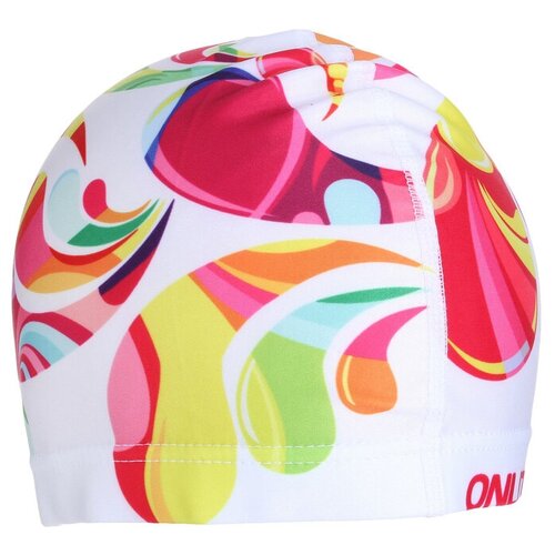 Шапочка для плавания ONLYTOP Modern, женская, обхват 54-60 см, текстиль, разноцветная