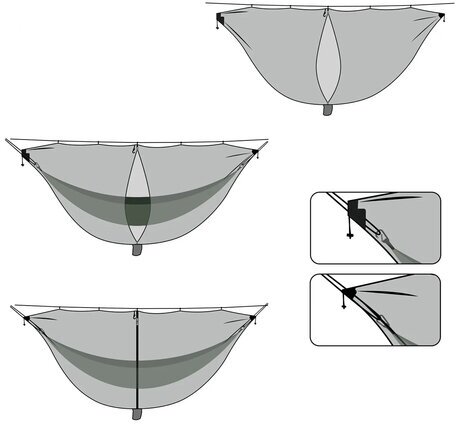 Москитная сетка для гамака (серая) - фотография № 9