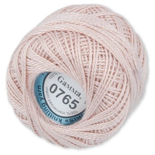 Пряжа Gamma Ирис 100 хлопок 10 г 82 м 3 м 0765 св роз-бежевый 89₽