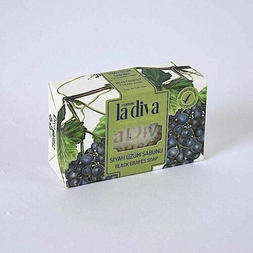 Мыло натуральное LA DIVA с черным виноградом 100 гр