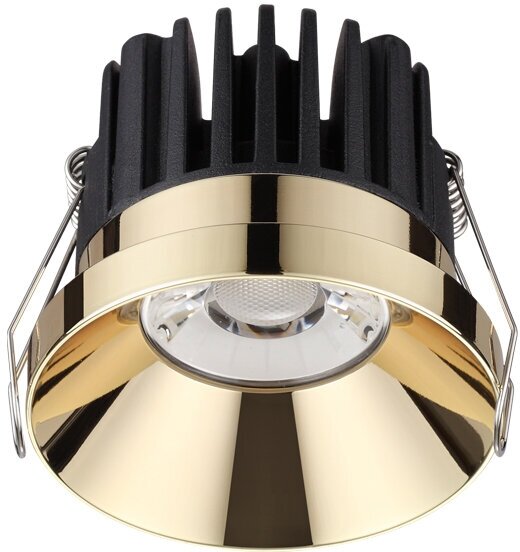 Встраиваемый светильник Novotech Metis 357909, LED, 10Вт, кол-во ламп:1шт, Золото
