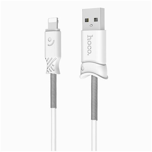 Кабель USB - Apple lightning Hoco X24 Pisces, 100 см, Белый кабель hoco x24 pisces для apple usb lightning черный