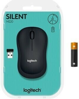 Мышь Logitech B220 черный оптическая (1000dpi) беспроводная USB - фото №7