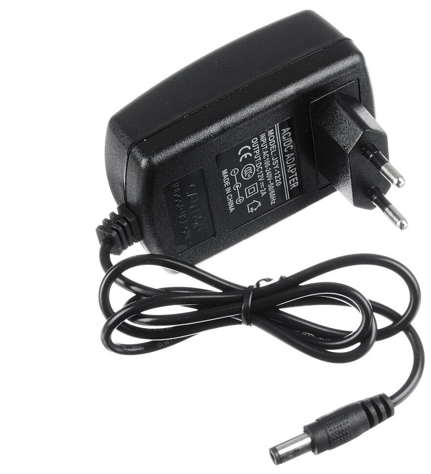 Блок питания для светодиодных лент ac/dc adapter LX1202 12V 2A (Черный)