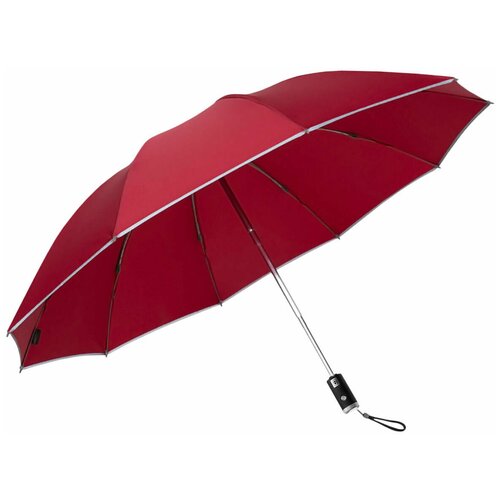 Автоматический реверсивный зонт с фонарем Zuodu, красный ZD-RD