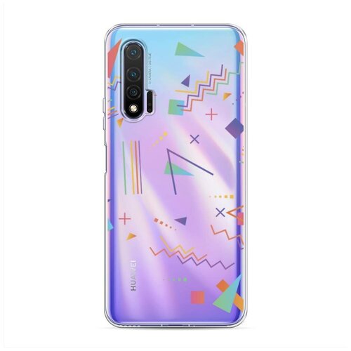 фото Силиконовый чехол "случайный порядок" на huawei nova 6 / хуавей нова 6 case place
