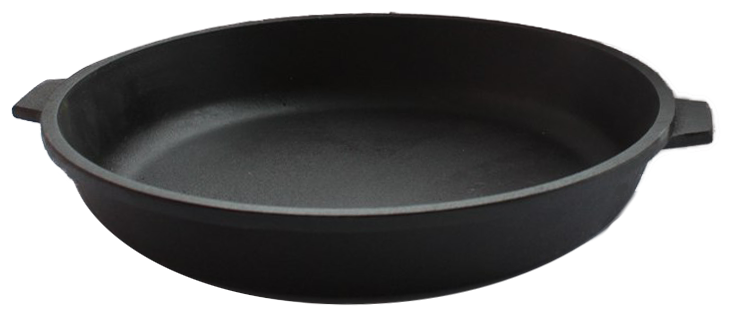 Сковорода литая чугунная 320*50 с двумя ушками у3250 Камская посуда - фотография № 1