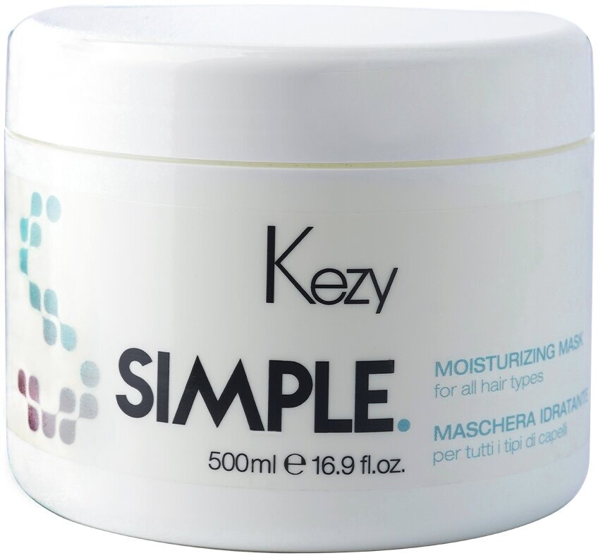 Kezy, Маска увлажняющая для всех типов волос Simple, 500 мл