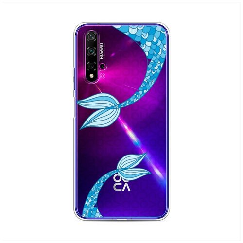 фото Силиконовый чехол "хвосты русалок" на huawei nova 5t / хуавей нова 5т case place