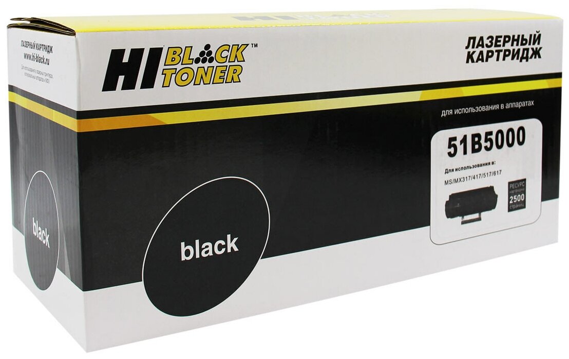 Тонер-картридж Hi-Black (HB-51B5000) для Lexmark MS/MX317/417/517/617, 2,5K