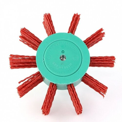 401912-0001 Щетка дисковая Д10023 с хв-м д6 ворс красный полимер-абразив P80 осборн код 1-051 795₽