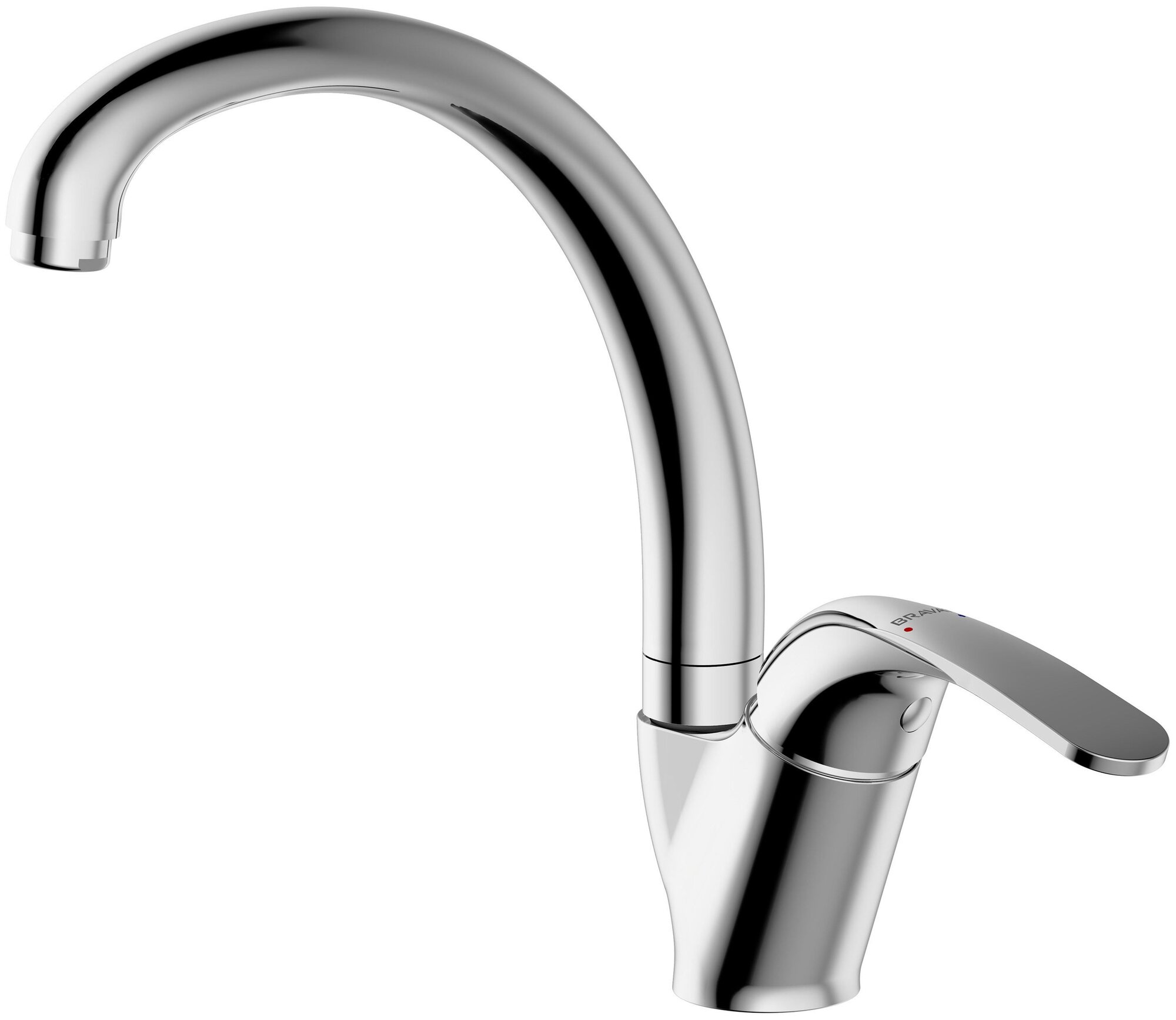 Bravat Смеситель для кухни Bravat Fit F7135188CP-1-RUS Хром