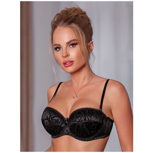 фото Бюстгальтер lady lux, размер 95d, черный