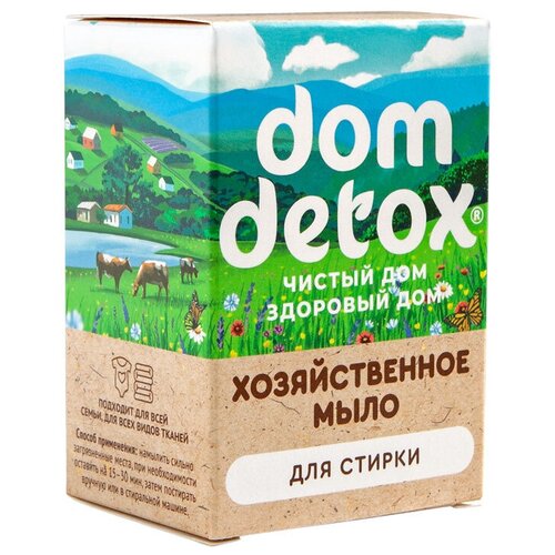 Средства для дома Дом Природы Мыло хозяйственное Dom Detox Универсальное для стирки 2125г 354₽