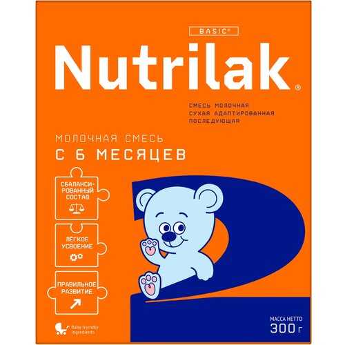 Смесь Nutrilak 2, с 6 месяцев, 300 г