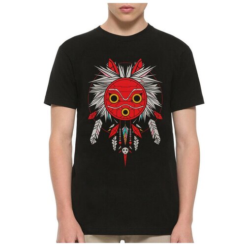 фото Футболка design heroes маска - принцесса мононоке мужская черная s