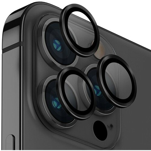 Защитное стекло Uniq OPTIX Camera Lens protector Aluminium для камеры iPhone 14 Pro | 14 Pro Max, Black