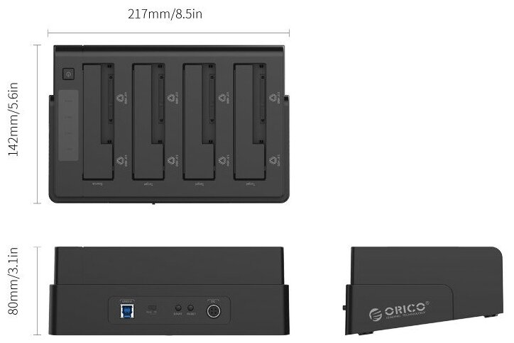 Док-станция для HDD/SSD ORICO 6648US3-C