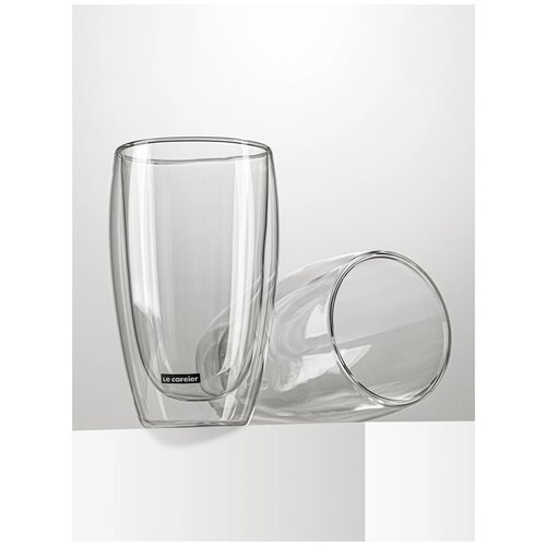 Набор стаканов LE CAFEIER DG101-450, 450 мл, 2 шт., прозрачный