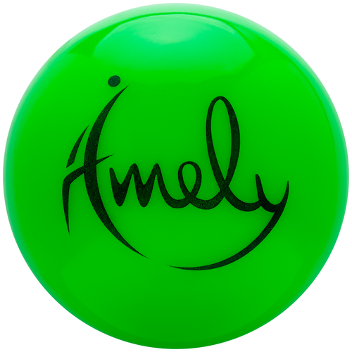 фото Мяч для художественной гимнастики agb-301 19 см, зеленый amely