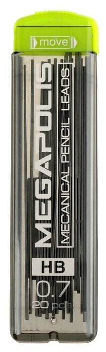 Набор грифелей для механ карандашей 0.7мм 20шт ErichKrause "Megapolis Concept" 26611 3687033