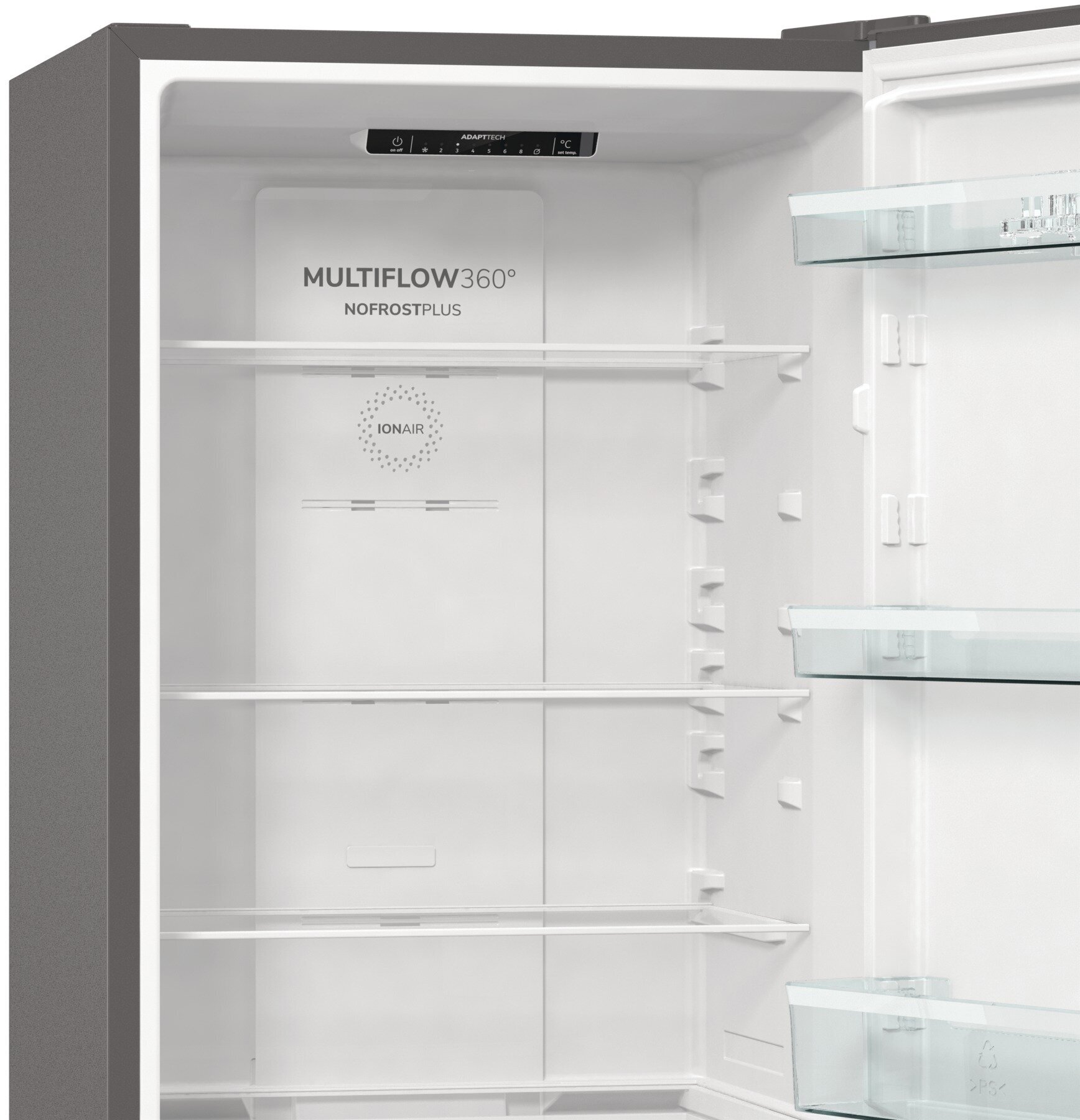 Холодильник GORENJE , двухкамерный, серебристый - фото №8