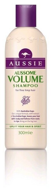 Шампунь для волос AUSSIE Aussome Volume / объём 300 мл