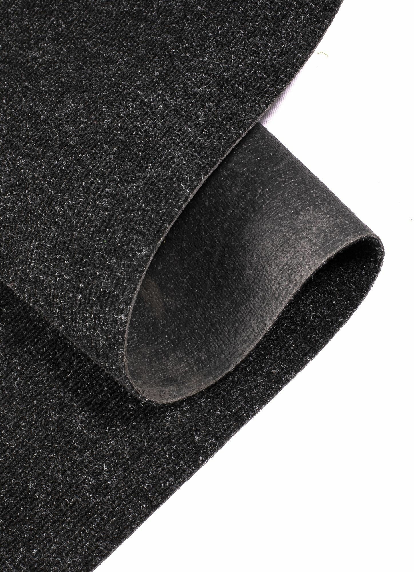 Иглопробивной коврик входной грязезащитный Betap "Dessert 78" на пол. Ковер черного цвета, размер 0,8х1м. - фотография № 5