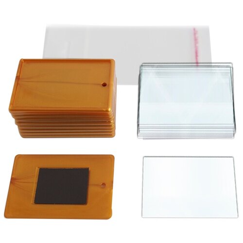 Набор заготовок магнитов 10 шт.Бронза/Фоторамка магнитная/Заготовка акрилового магнита под фото