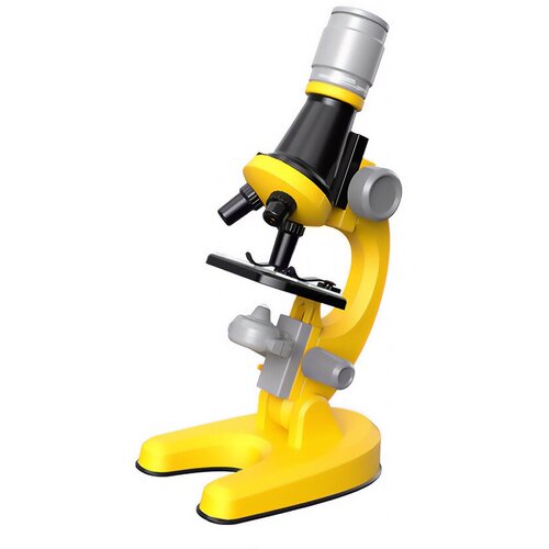 Микроскоп детский Scientific Microscope желтый (100х-1200х) 1013А