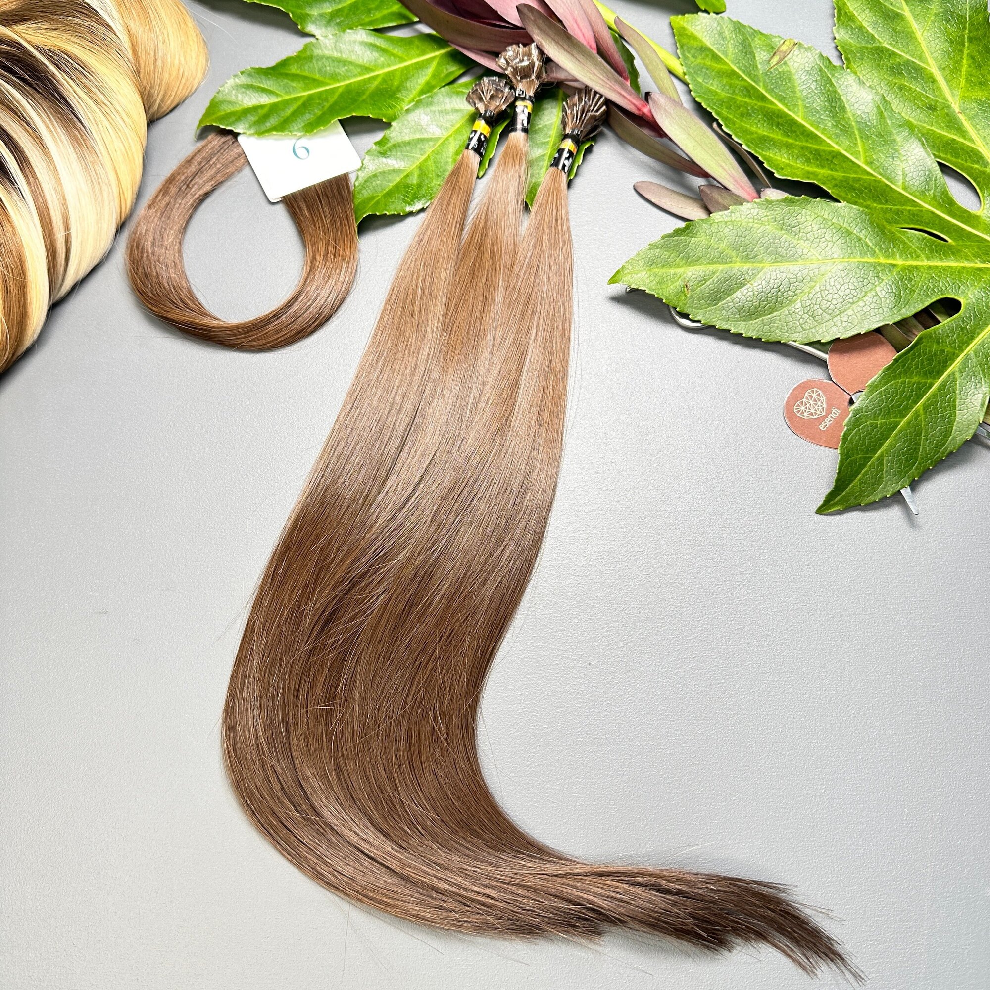 Волосы Belli Capelli славянские люкс на классической капсуле 40-45 см №6 (25 капсул)