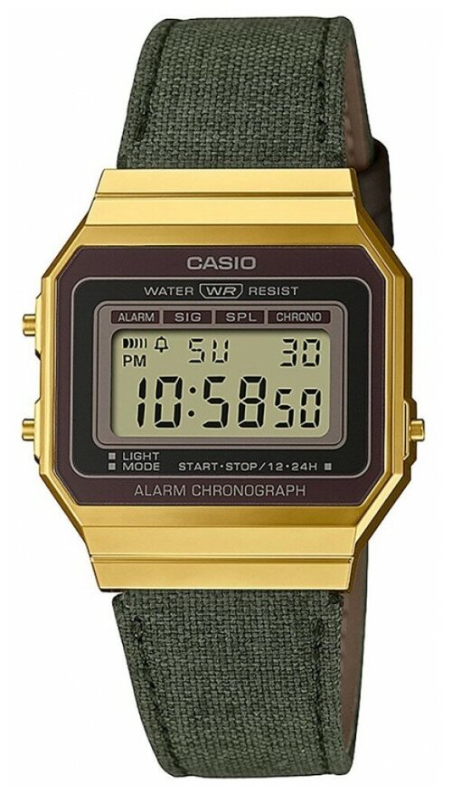 Наручные часы CASIO 83365, зеленый, золотой