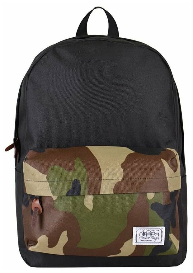 Рюкзак / Street Bags / 7211 Комби цвета 41х12х30 см / чёрно-камуфляжный