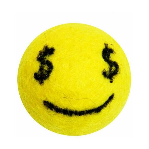 фото Мяч из шерсти livezoo smile доллар 4 см