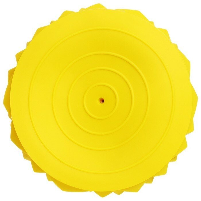 Полусфера массажная, 16 х 16 х 9 см, 250 г, цвет жёлтый - фотография № 3