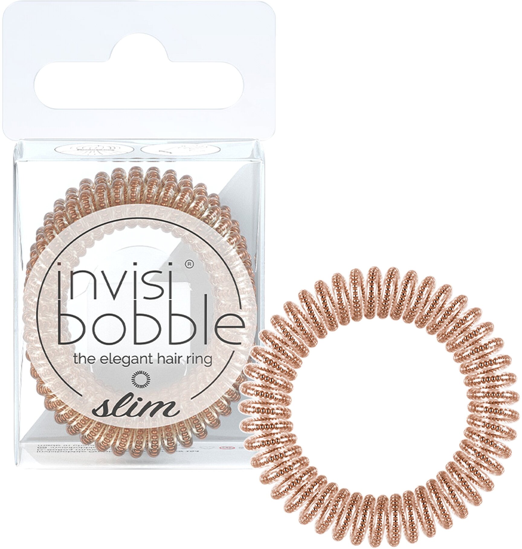 Invisibobble Резинки-пружинки для волос Slim Of Bronze and Beads