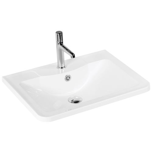 Раковина BelBagno 70 BB700/455-LV-MR-ALR Белая раковина mira из литьевого мрамора 100 см