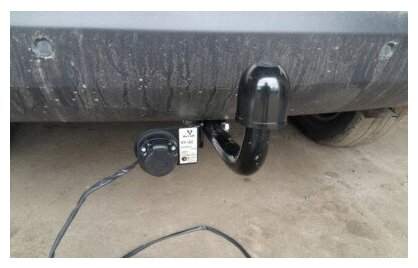 Фаркоп AvtoS на Hyundai IX 35, Kia Sportage 2010-, тип крюка "A", г/в.н. 2000/100кг, - фото №4
