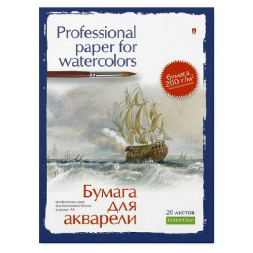 Папка для рисования акварелью А4,20л, блок гознак 200гр 4-021 дизайн в ассор папка для рисования акварелью а4 20л 200гр замок 11362 926771