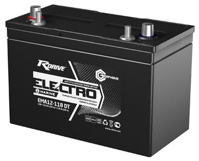 Лодочный аккумулятор RDrive ELECTRO Marine EMA12-118 DT
