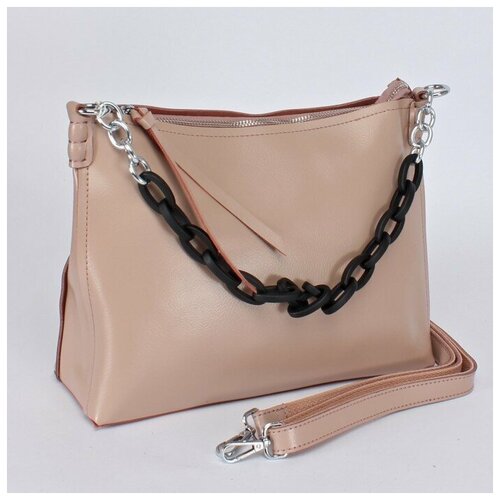 фото Сумка женская натуральная кожа jrp-8900, 1отд+карм/перег, плечевой ремень, розовый sale 239283 аделия